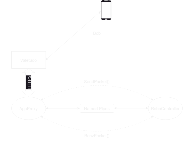 Figure 7: AppProxy communication via Valetudo