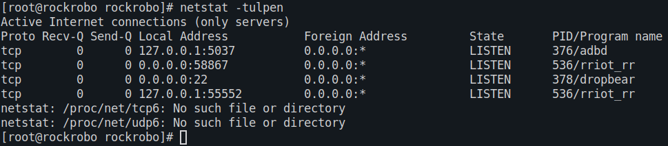 Figure 4: open ports